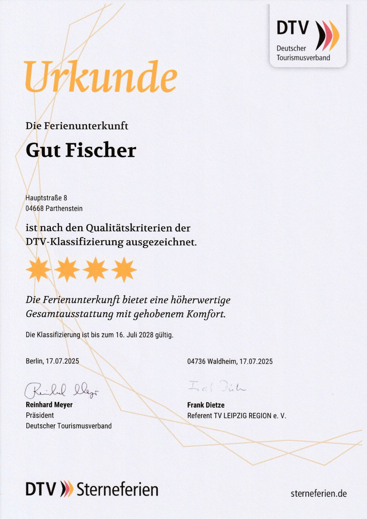 Urkunde DTV